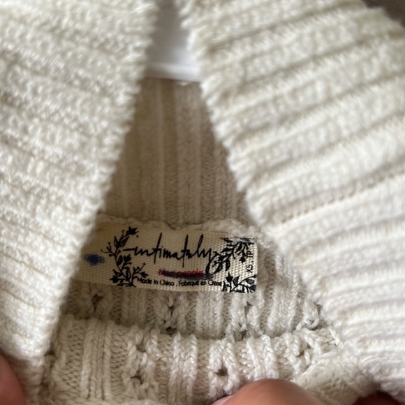 Free People Knit Mock Neck Crop Sweater - Picture 2 of 3